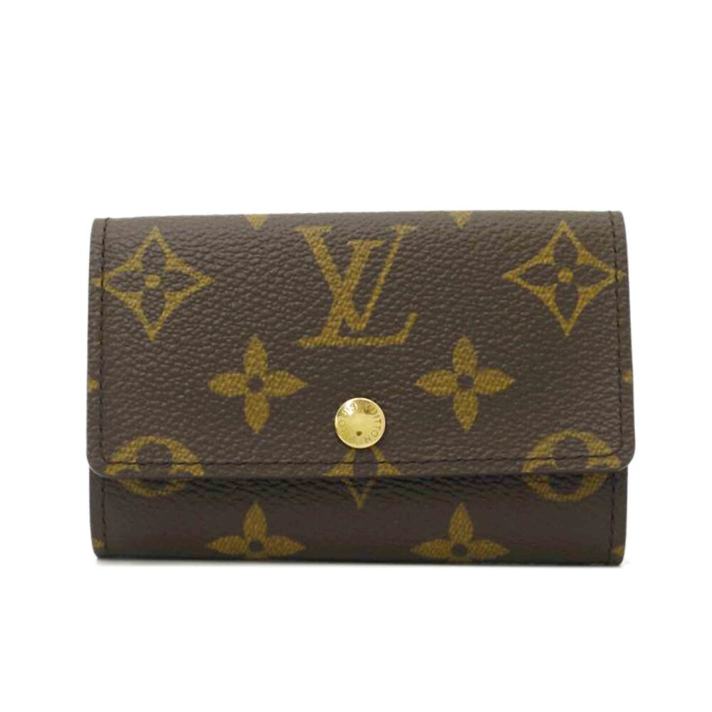 Louis Vuitton Multicles Wallet Monogram Canvas Leather Brown